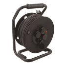 Target kabelhaspel open 4-voudig met randaarde IP44 40 meter neopreen H07RN-F 3x1.5mm2 (90300)