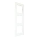 EMhub Quadro55 (by Kopp) afdekraam 3-voudig - zuiver wit mat (4088050)