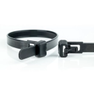 WKK tie wraps 3.6x140mm (UVbestendig) hersluitbaar zwart - per 100 stuks (11874071)