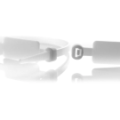 WKK tie wraps 4.8x220mm met markeerlabel (13X28mm) transparant - per 100 stuks (112136971)