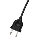 Bailey netsnoer VMVL met eurostekker 2X0.75mm² 2 meter zwart