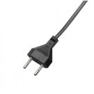 netsnoer met eurostekker 2x0.75mm2 2 meter zwart (517300005)