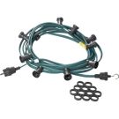 Aansluitklare prikkabel 10 fittingen 2x1.5mm² 10 m groen