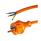 Müller Plastik Netsnoer met contourstekker 3x1.5mm2 5 meter oranje (2624 050)