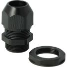 ATTEMA wartel M25 met contramoer zonder flens doorlaat 10-17mm zwart (AT2503.01)