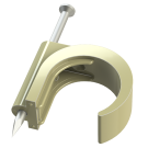 JMV flexbuis spijkerclip 16-20mm - crème per 100 stuks (300609)