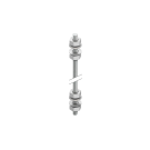 Niedax M 8/1000 draadstang inclusief moeren (150830)