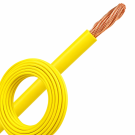 Montagedraad VDS 0.50mm² (H05V-K) 70° geel - per rol 100 meter (29089)
