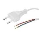 Netsnoer met eurostekker 2x0.75mm2 1.5 meter wit (1502)