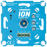 EMhub (by Kopp) centraalplaat met knop tbv draaidimmer Quadro 55