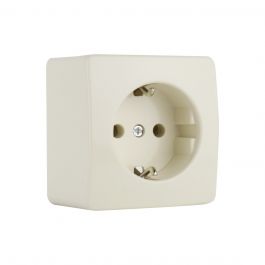 PEHA opbouw stopcontact met 1 - crème (H 6600 V) | Kabel24