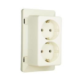 Dierentuin bellen hanger ABB HAF 2-voudige wandcontactdoos voor 3611 creme (3611W2) | Kabel24