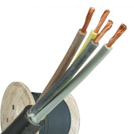 zweep Verovering draadloze neopreen kabel H07RNF 4x10 per haspel 500 meter | Kabel24
