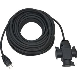 verlengsnoer stekkerdoos meter H07RN-F 3x1,5 IP44 zwart (1167820301) | Kabel24