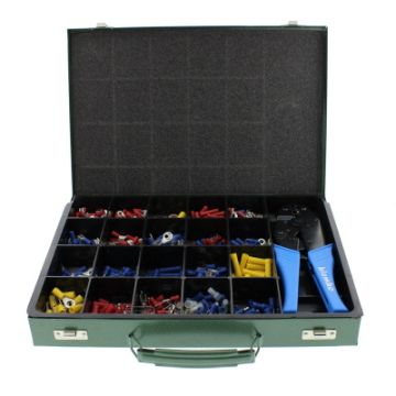 KLEMKO assortimentsdoos geïsoleerde kabelschoenen met perstang (ATM-GKS-SKT)