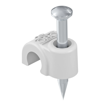 OBO spijkerclips 5mm - zuiverwit per 100stuks (2005 18 RW)