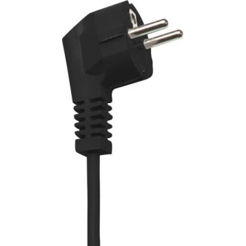 netsnoer met schuko stekker 3x1.5mm2 2 meter zwart (517400037)