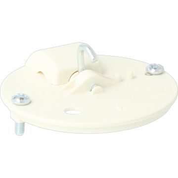 ATTEMA Centraaldoosdeksel rond zonder insteekklem wit (5010)