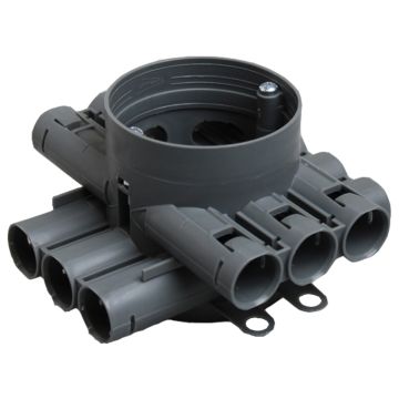 ATTEMA Centraaldoos hol plafond 16/19mm grijs (CH75R)