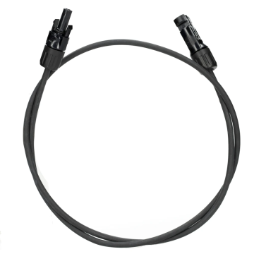 Solar kabel 4mm² zwart 1 meter met MC4 connectoren