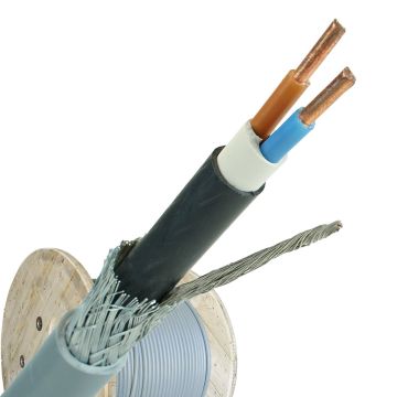 YMvK-as grondkabel 2x6 per haspel 500 meter