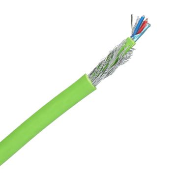 Dynamic signaalgrondkabel VO-JY(st)Y 1x2x0.8mm² Dca-s2,d0,a3 groen per meter