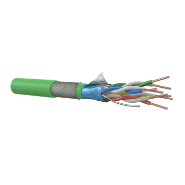 Dynamic signaalgrondkabel VO-JY(st)Y 10x2x0.8mm² Dca-s2,d0,a3 groen per meter