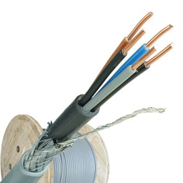 YMvK-as grondkabel 5x1.5 per haspel 500 meter