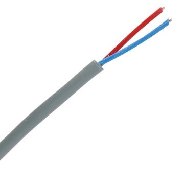 Dynamic Dynamic signaalkabel halogeenvrij HH 2x0.8mm² Cca-s1,d0,a1 grijs  per rol 100 meter