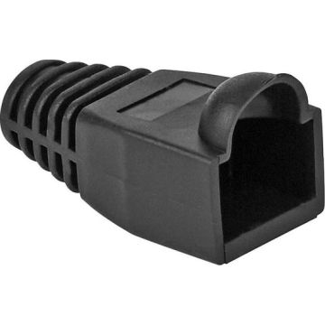 Tule voor RJ45 stekker Cat 6 zwart