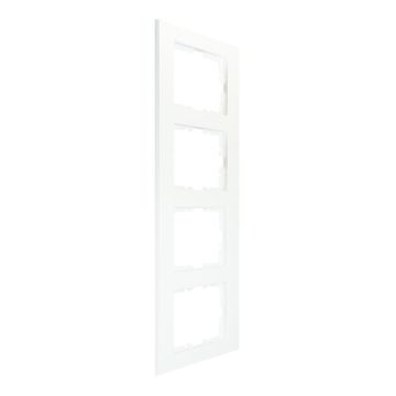 EMAT Quadro55 (by Kopp) afdekraam 4-voudig - zuiver wit mat (4088051)