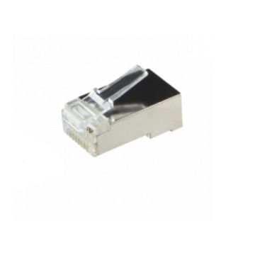 RJ45 connector CAT6 shielded - alleen voor stugge kern - per 10 stuks (DC-RJ45-FTP6S-10PCE)