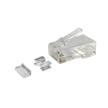 RJ45 connector CAT6a unshielded - alleen voor soepele kern - per 10 stuks (DC-RJ45-UTP6A-10PCE)