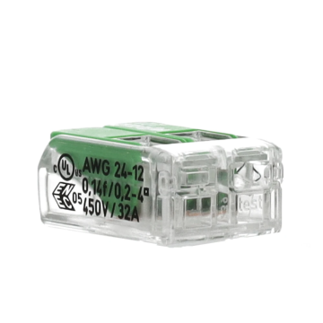 Wago lasklem 2-voudig 4mm² 100 stuks (221-422)