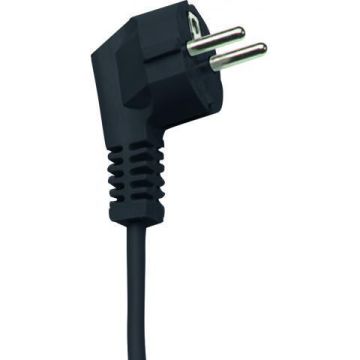 netsnoer met schuko stekker 3x1.5mm2 1.5 meter  zwart (517400036)