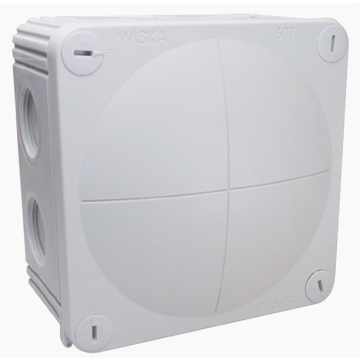 Wiska kabeldoos 8-voudige invoer IP66 met 3x PG16 wartel - grijs (10060408)