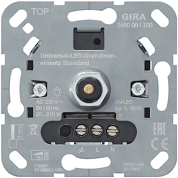 Gira Systeem 3000 universele led draaidimmer standaard (245000)