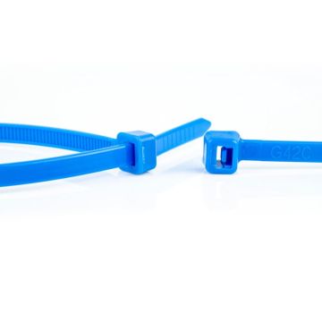 WKK tie wraps 7.6x370mm blauw - per 100 stuks (110227671)
