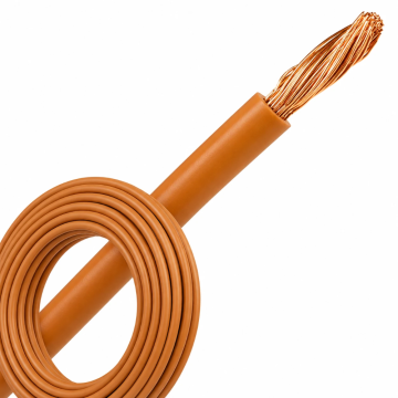 Montagedraad VDS 1mm² (H05V-K) 70° bruin - per rol 100 meter (29116)