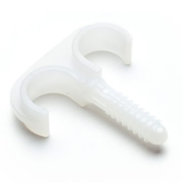 HEKON plugclips dubbel 20-25mm - naturel per 50 stuks