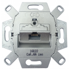 Universele wandcontactdoos inbouw basiselement UTP 1-voudig Cat5e en Cat6 (39040)
