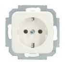 EMAT stopcontact inbouw 1-voudig randaarde - wit (EMATS014)