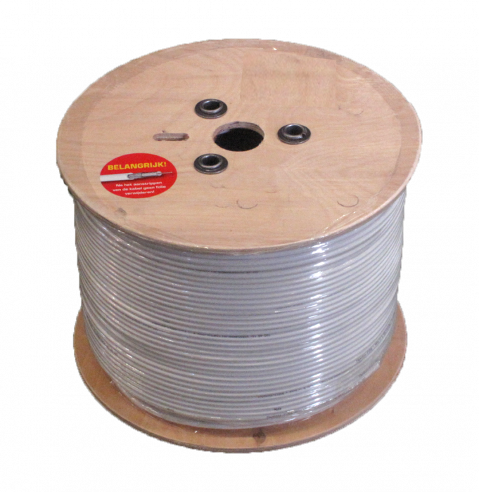 Hirschmann Multimedia KOKA 799 witte coaxkabel per 500 meter (298799501)