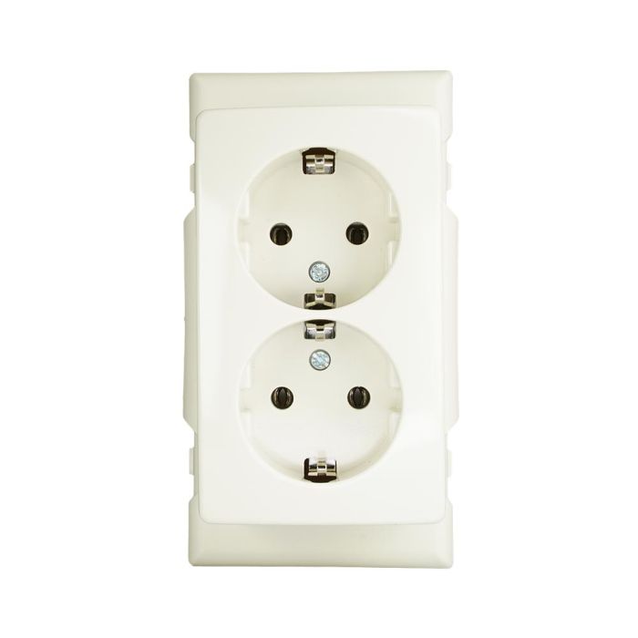 ATTEMA deksel met 2-voudige stopcontact voor lasdoos BK1619  (AT1623)