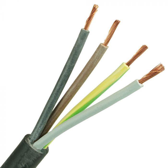 Neopreen kabel H07RNF 4x1.5 per meter