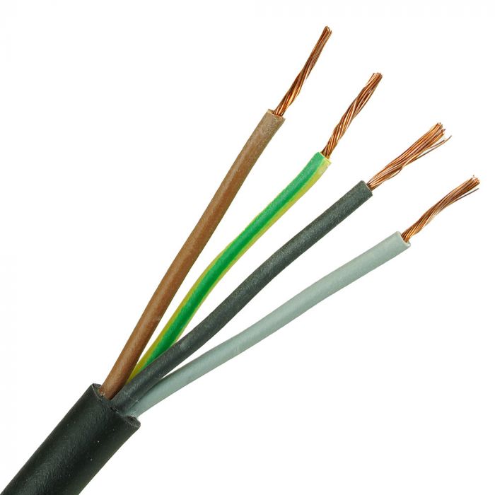 Neopreen kabel H05RR-F 4x0.75 per rol 100 meter