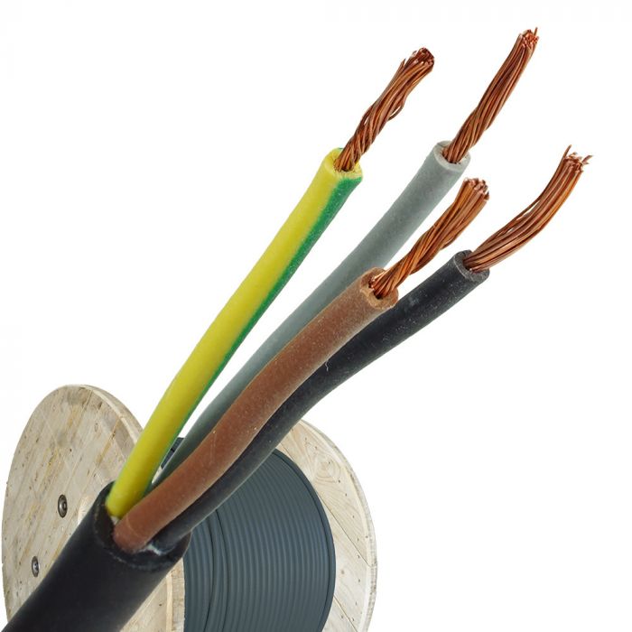 Neopreen kabel H05RR-F 4x0.75 per haspel 500 meter