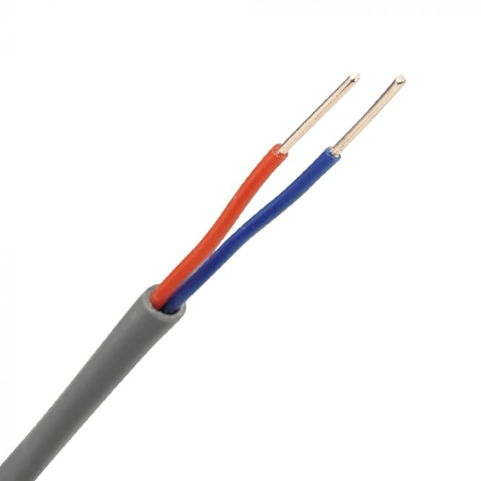 Dynamic Thermostaatkabel 2x0,8 mm grijs - rol 100 meter