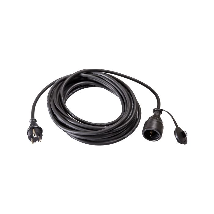 Verlengkabel 10 meter H07RN-F 3x1.5 met Schuko en contrastekker