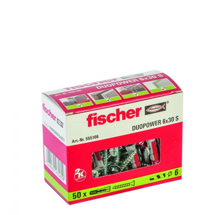 Fischer DuoPower 6x30 - per 50 stuks (535463)